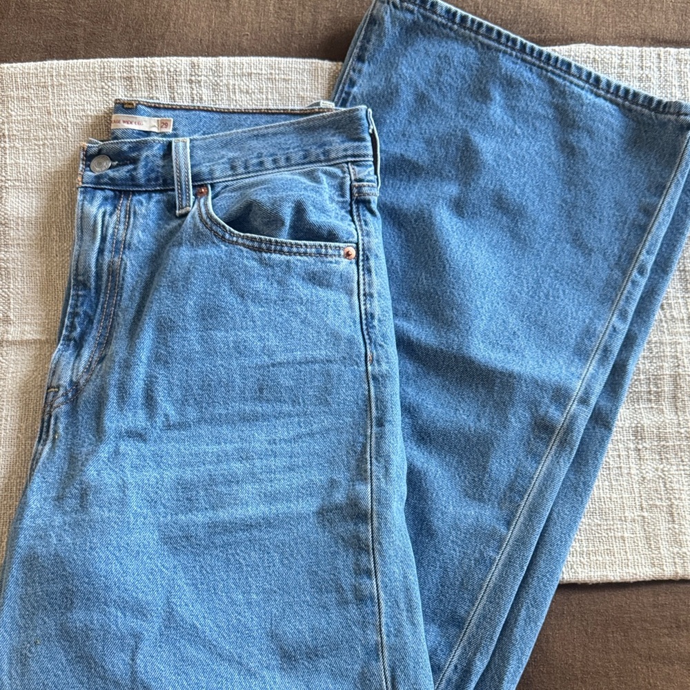 Levi Ribcage Wide Leg Denim